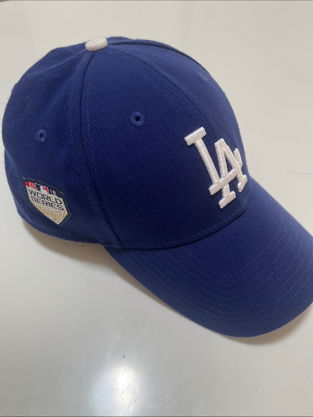 New Era Los Angeles Dodgers 2018 World Series Baseball Cap with White LA Logo